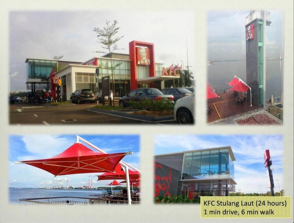 Seaview Condo Near Rf Mall, Food Court & Free Netflix Johor Bahru Ngoại thất bức ảnh